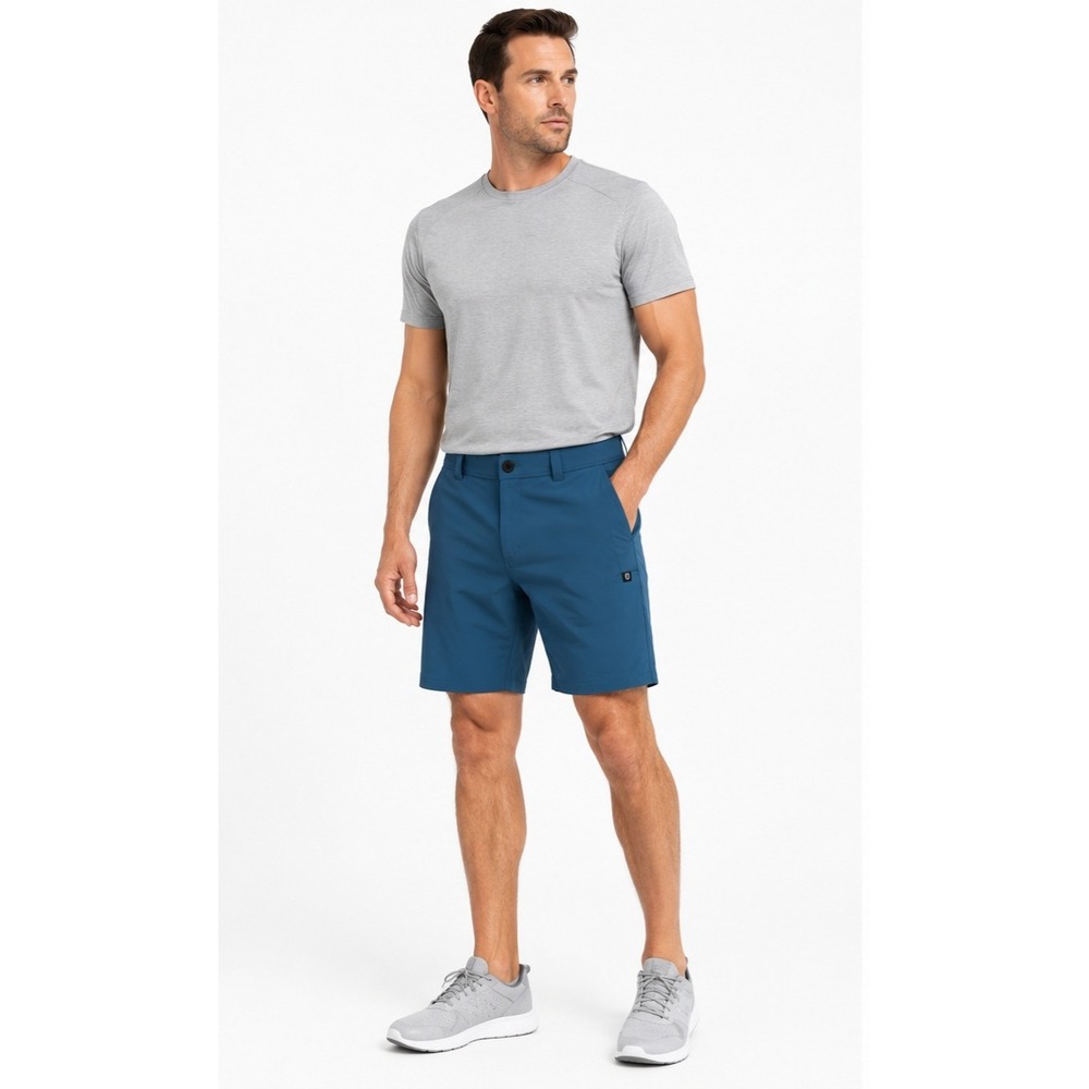 BORN PRIMITIVE Delta Shorts Men's Size 34 Seaport Blue Performance Hybrid Shorts